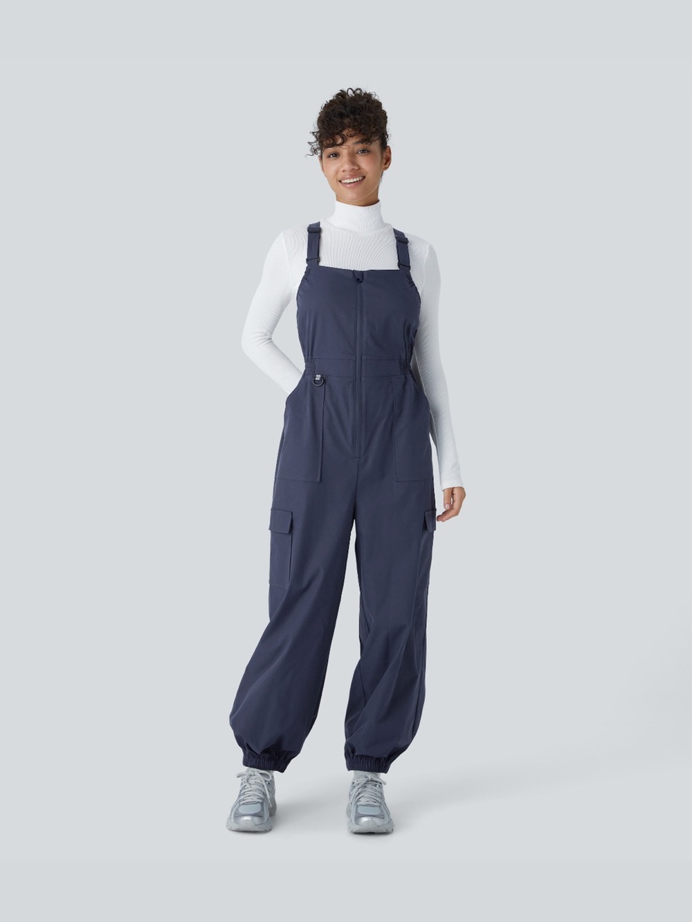 HALARA Water Repellent Wear-Resistant Zipper Pockets Camping Overalls